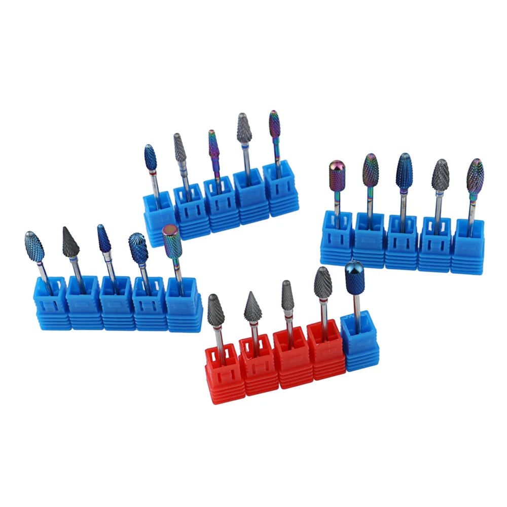 1pcs Tungsten Carbide Nail Drill Bit Electric Manicure Drill Machine Replacement Gringing Heads for Acrylic Gel Polishing Remove