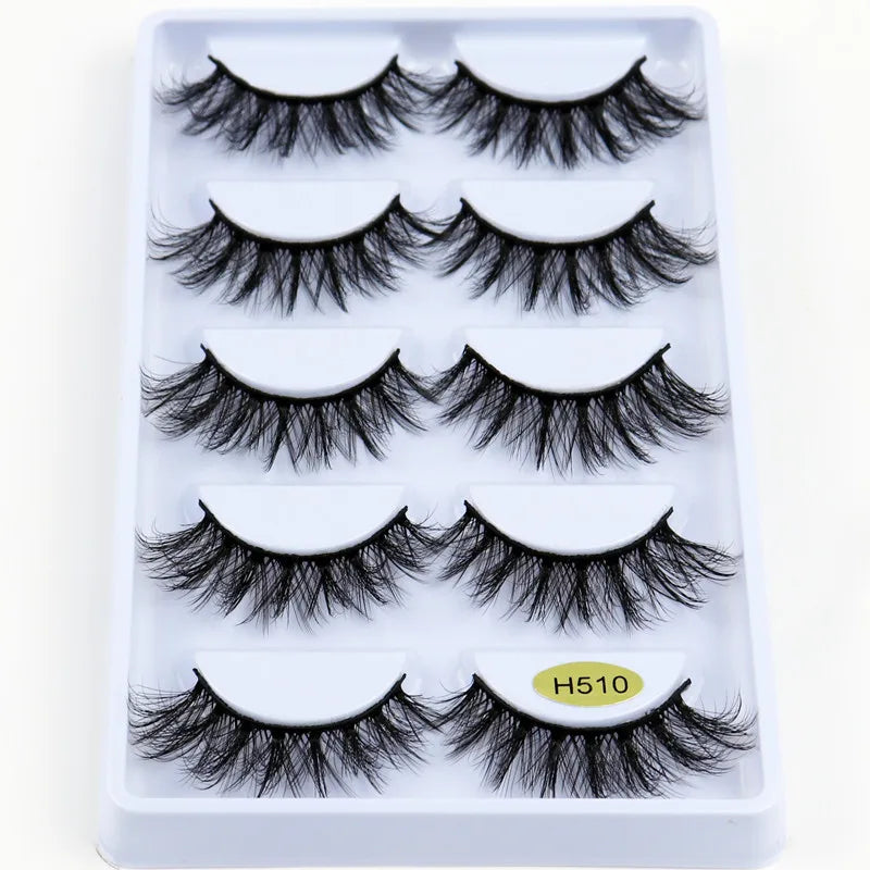 5/7/8 pairs 3D mink Lashes ,soft fluffy natural false eyelashes，individual eyelash extension, makeup tools lashes wholesale