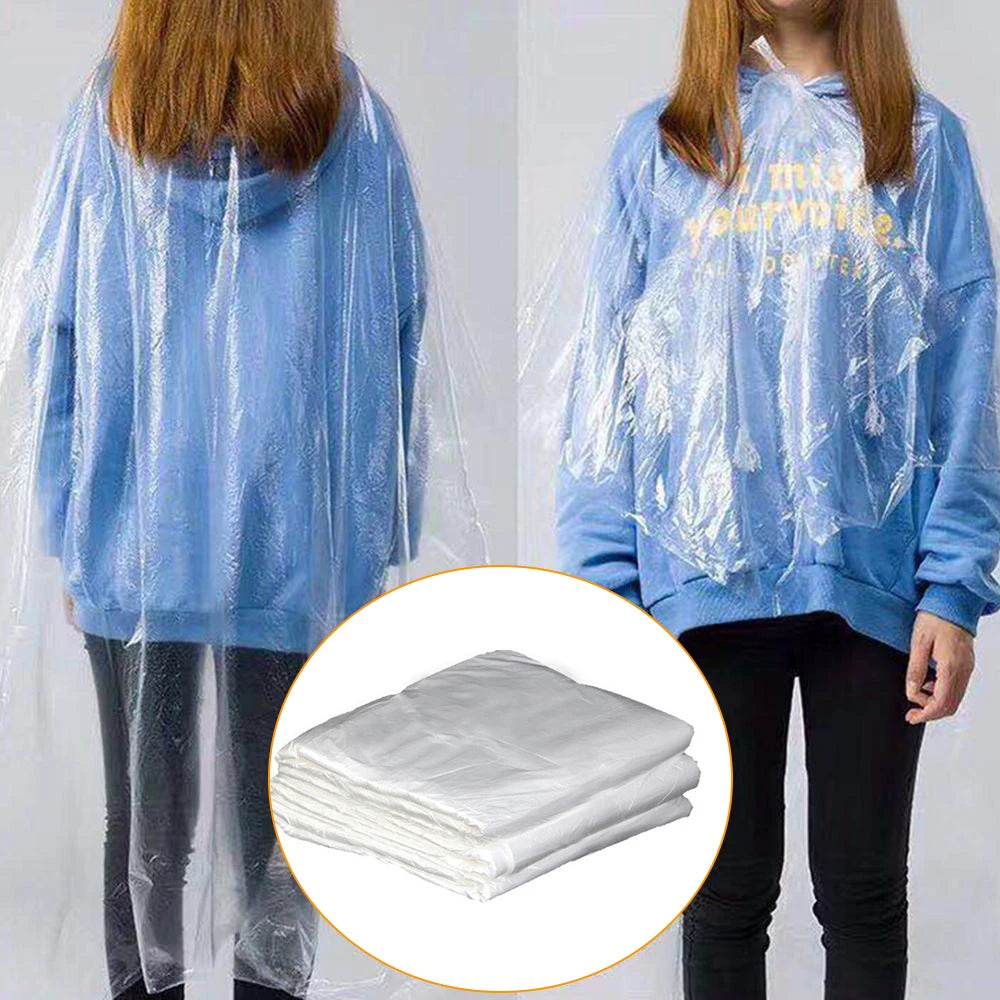 50 Pcs Salon Hair Dyeing Antifouling Shawl Disposable Plastic Barber Shawl Cape Hairdressing Supply