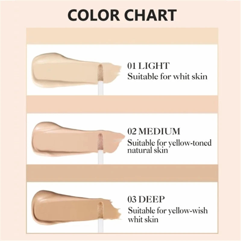 12ml Matte Makeup Foundation Cream For Face Professional Concealing Eye Dark Circle Liquid Long-lasting Corrector Cream Cosmetic Viralgem Store
