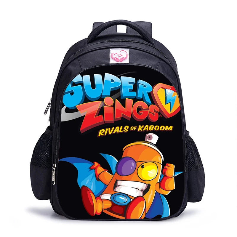16 Inch Super Zings Children School Bags Orthopedic Backpack Kids School Boys Girls Mochila Infantil Catoon Bags Gift