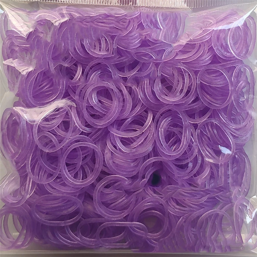 600 Rubber Loom Bands Girl Gift For Children Elastic Band For Weaving Lacing Bracelet Toy Gum Bracelets DIY Material Accessories