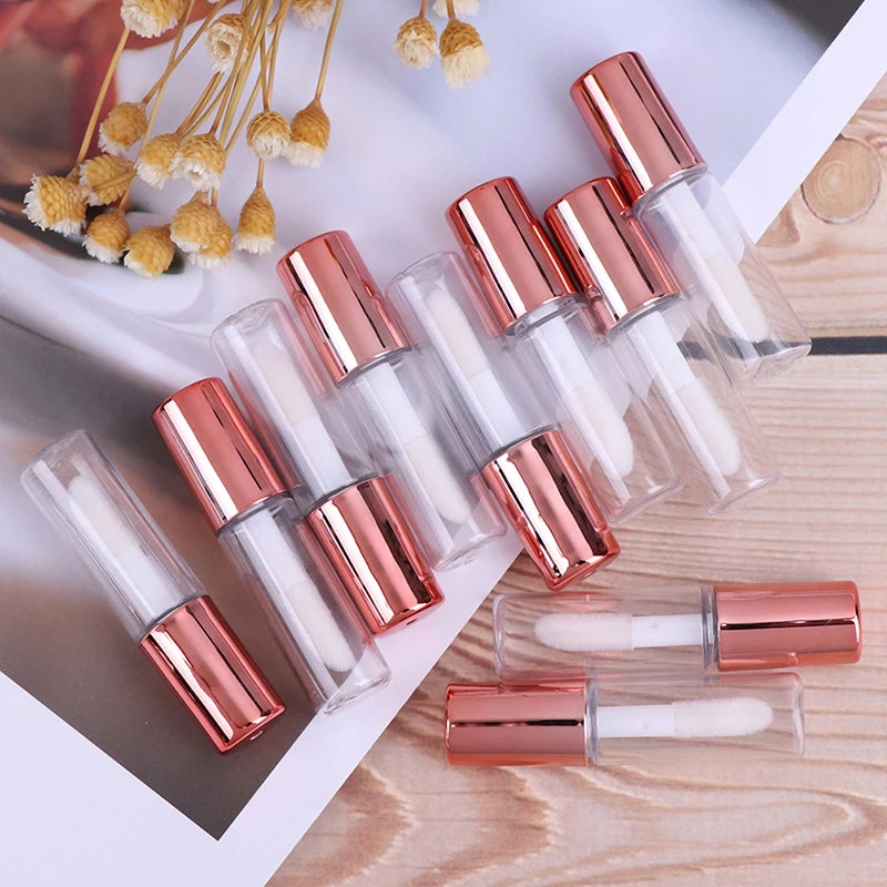 1/10PCS Empty Transparent PE Lip Gloss Tubes Plastic Lip Balm Tube Lipstick Mini Sample Cosmetic Container