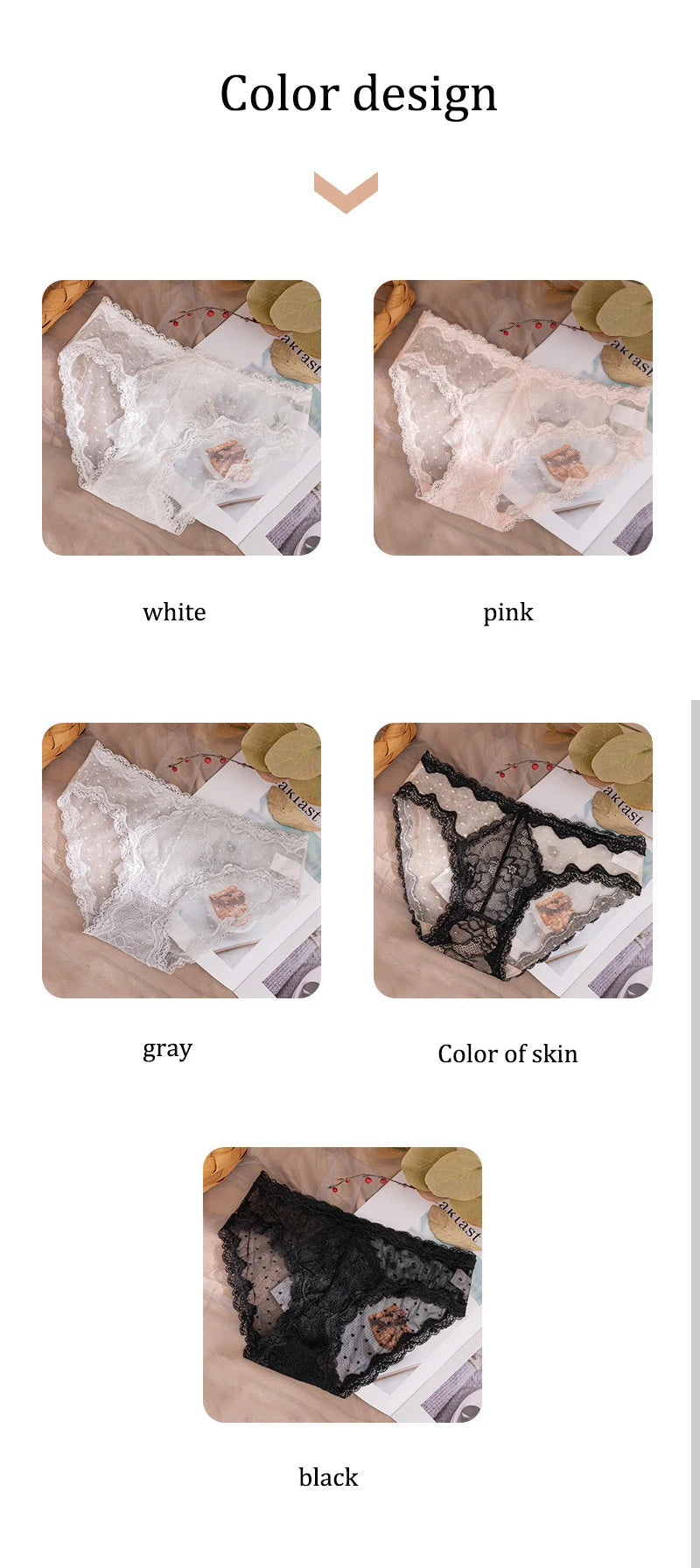 3pcs/lot Summer loose lace ladies panties, soft mesh underwear, sexy temptation briefs, seamless mid-waist cotton crotch panties Viralgem Store