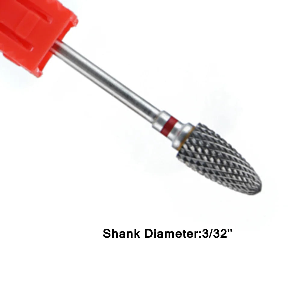 1pcs Tungsten Carbide Nail Drill Bit Electric Manicure Drill Machine Replacement Gringing Heads for Acrylic Gel Polishing Remove