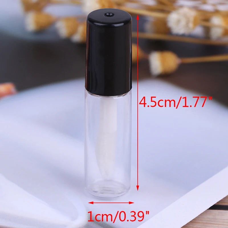 1/10PCS Empty Transparent PE Lip Gloss Tubes Plastic Lip Balm Tube Lipstick Mini Sample Cosmetic Container