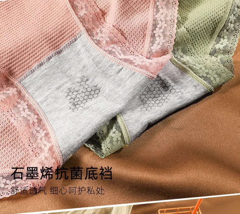 Women's underwear Plus-size XXXXL High elastic Antibacterial Obesity is special briefs lingerie breathable ladies underpants Viralgem Store