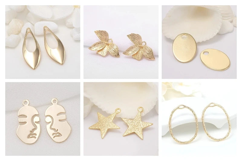 18K Gold Plated Brass Round Strong Magnetic Clasps Connector Buckle Hook Clasps For DIY Bracelets Necklaces Making Accessories Viralgem Store