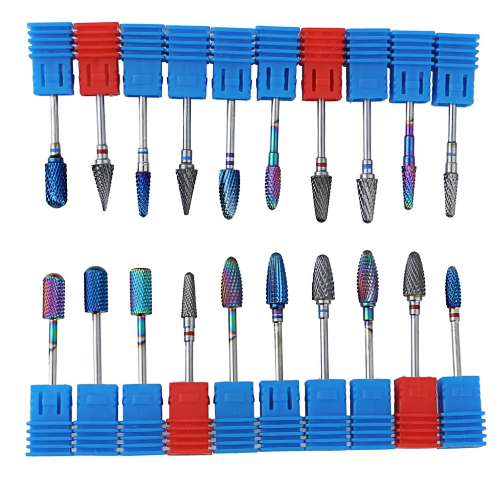 1pcs Tungsten Carbide Nail Drill Bit Electric Manicure Drill Machine Replacement Gringing Heads for Acrylic Gel Polishing Remove