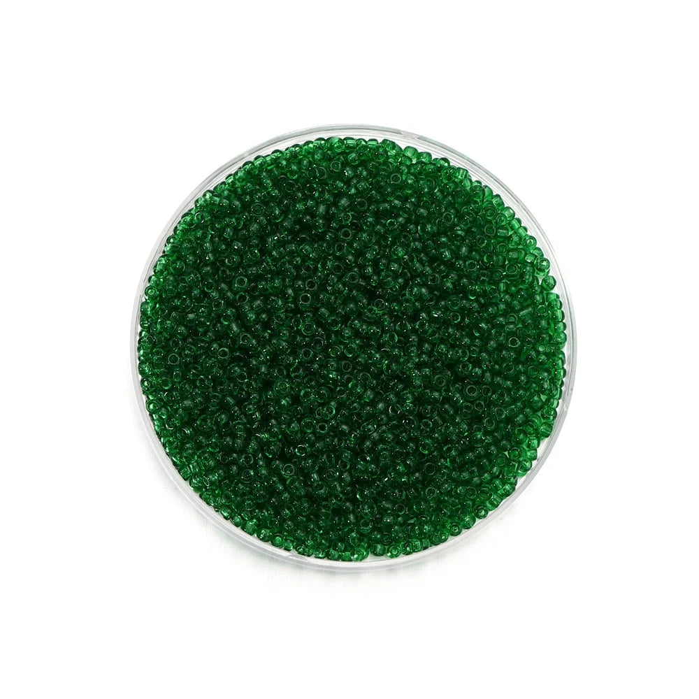 1000/1800Pcs 2mm Transparent Color Czech Glass Seed Beads Round Loose Beads for DIY Bracelet Earrings Jewelry Making Accessories