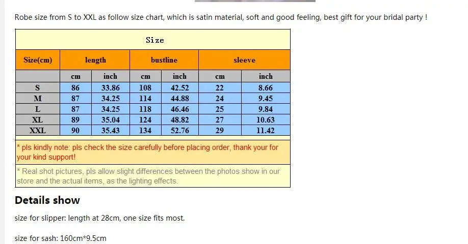 3pc set of glitter gold bride satin short bride robe slippers bridal sash peignoir women Bridal Party 2019 kimono robe