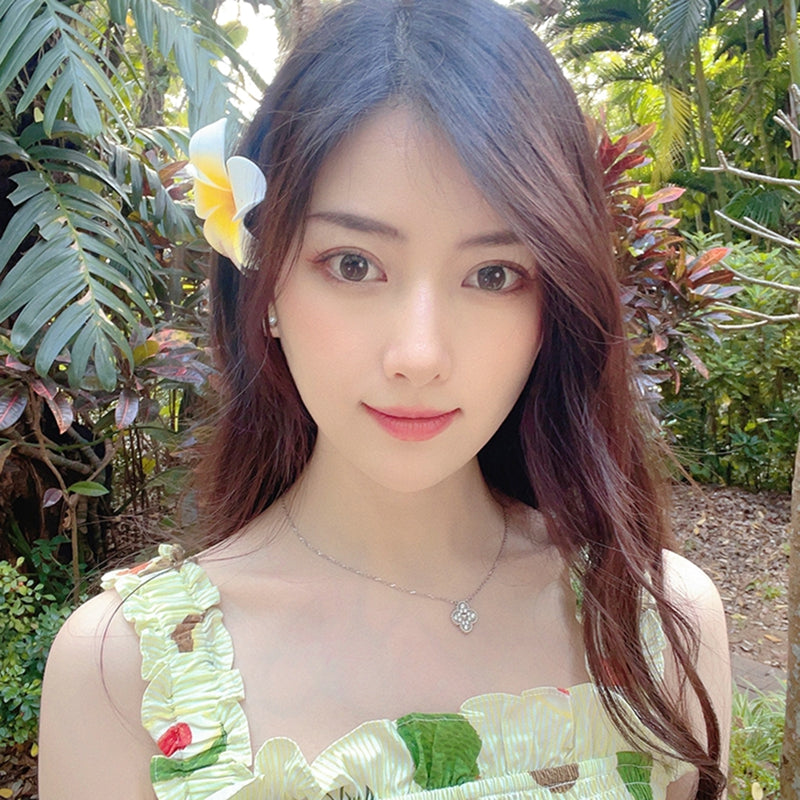 4Pcs Plumeria Flower Hair Clips For Women Girls Hairpins Egg Flower Barrette Hawaiian Wedding Artificial Headwear Viralgem Store