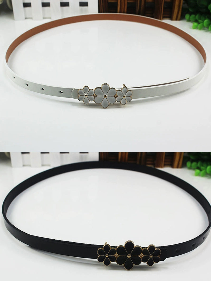 Three Small Flowers Ladies Decoration Thin and Simple Waist Decorations Easiest for Match Waist-Slimming Belt Matching Dress Coat Summer Belt Viralgem Store