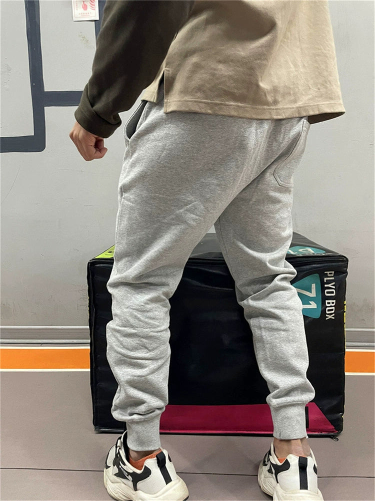 Sweatpants Spring & Fall Men Loose Pure Color Workout Exercise Pants