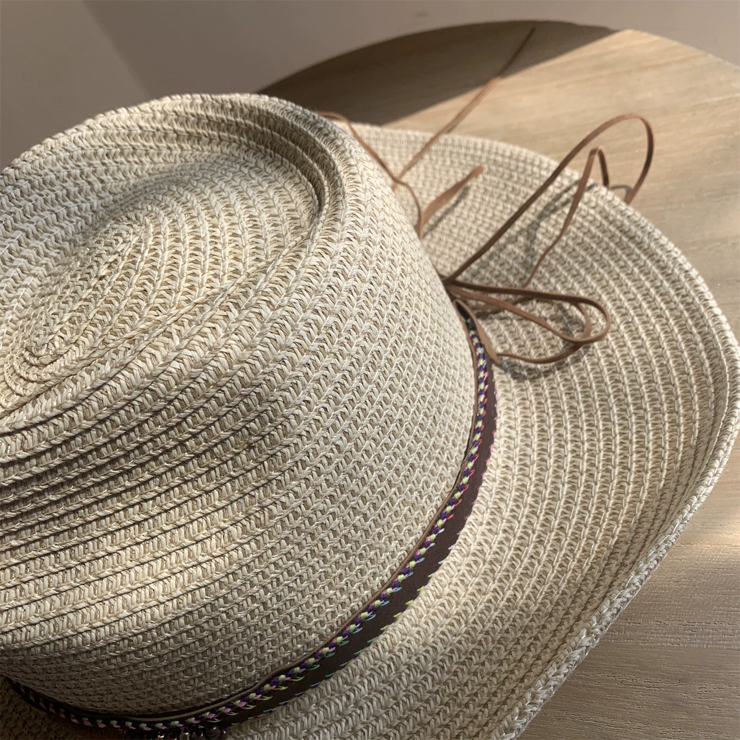 Straw Hat Foldable Couple Fishing Western Cowboy Hat