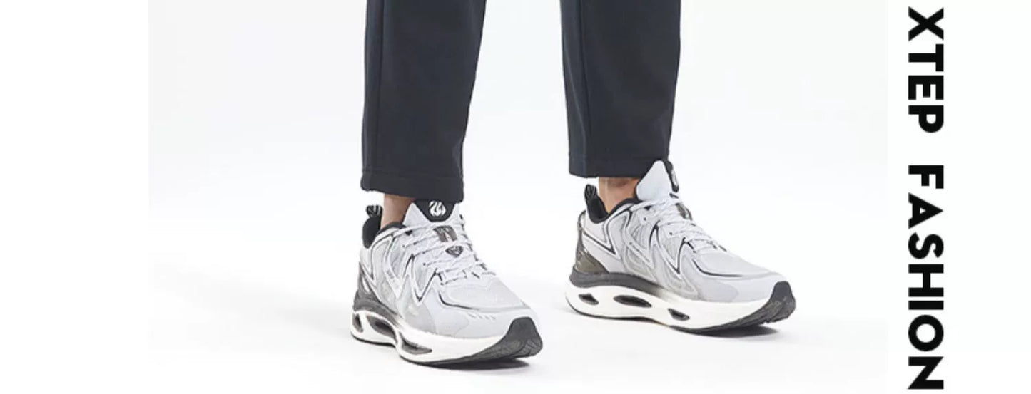 Xtep Fleece-lined Thermal Knitting Pants Male Fall and Winter New Arrival Training Workout Pants Loose Casual Straight Men's Pants