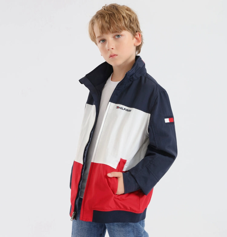 Spring and Autumn Fashion Brand Stand Collar Windproof Shell Jacket Casual Jacket
