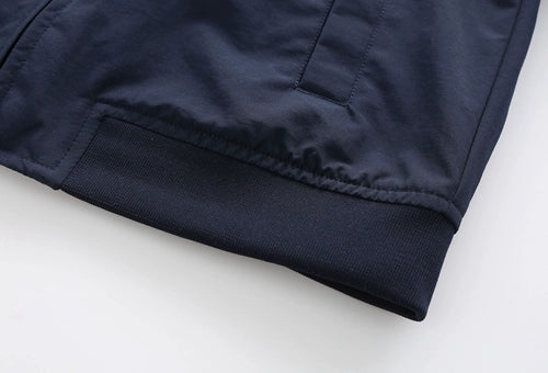 Spring and Autumn Fashion Brand Stand Collar Windproof Shell Jacket Casual Jacket