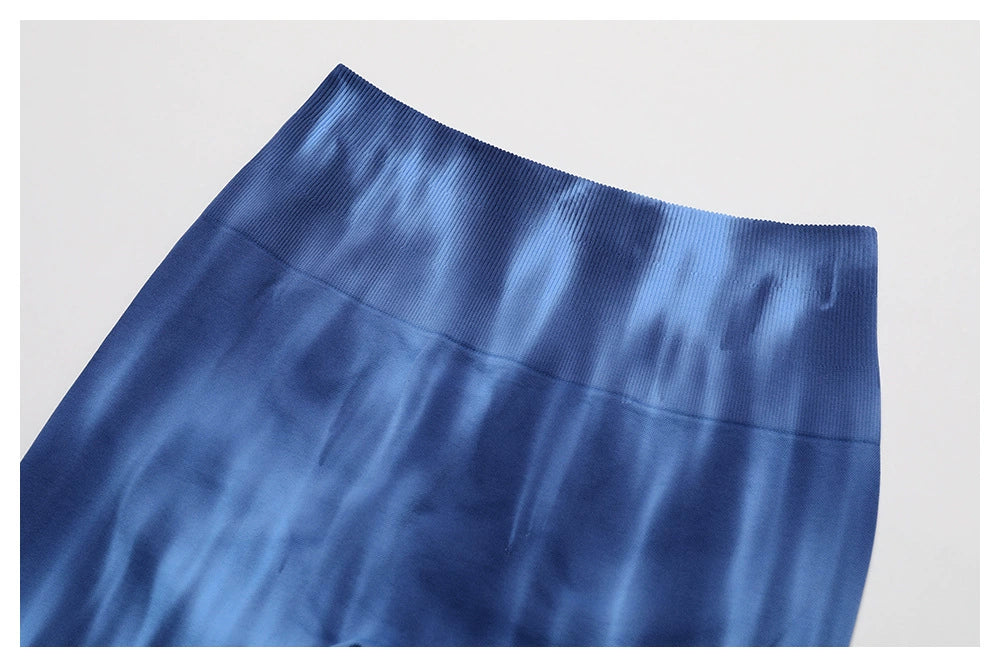 Special Offer! Tie-Dyed Aurora Yoga Fitness Short Shorts Women's High Waist Hip Lift Wicking Breathable Stretch Tight