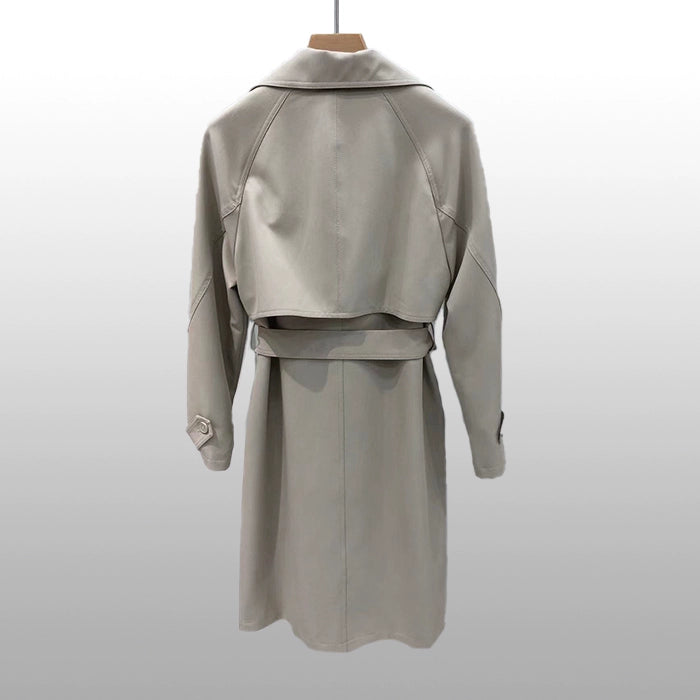 Spring 2024 New Arrival Fashion Women's Mid Length Long Length Trench Coat Easiest for Match Loose Slimming Overcoat Outwear Women-008 Viralgem Store