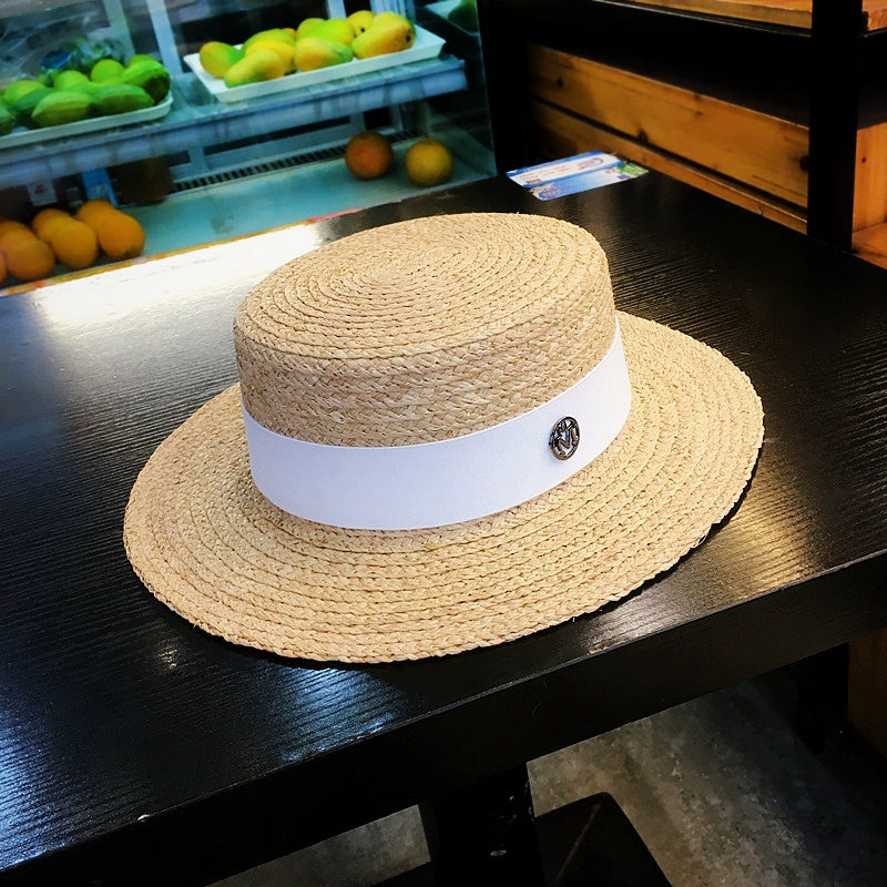 Straw Hat Handmade Female Stylish Beach Natural Raffia
