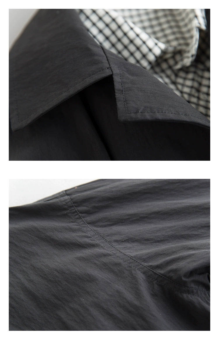 Spring & Fall Retro Removable Mid Length Long Length Outdoor Windbreaker Viralgem Store