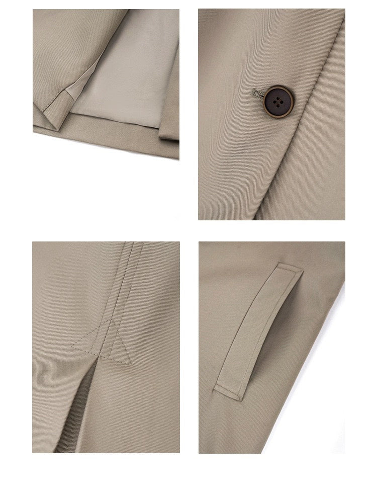 [Pick a Unique] Early Autumn New Arrival K-style Retro Work Clothing Stylish Long Trench Coat Female Viralgem Store