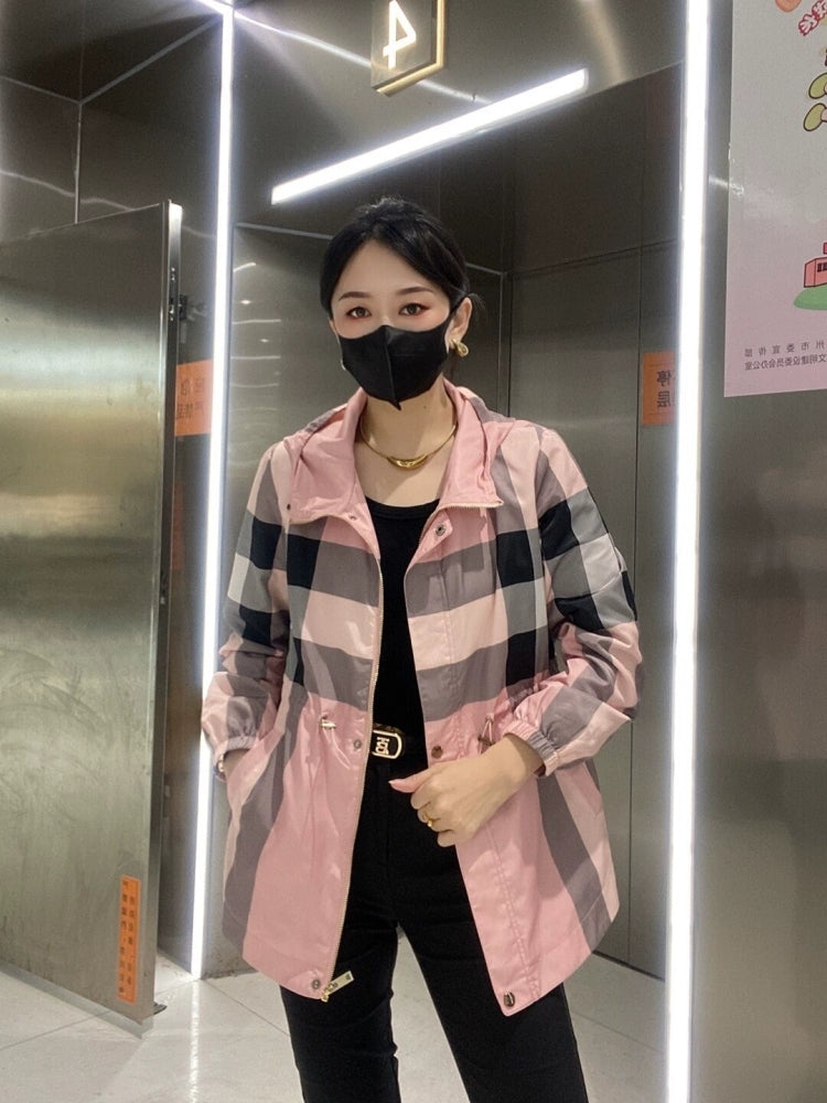 Women's Clothing Spring & Fall Hoodie Slimming Casual Mid Length Long Length Coat Viralgem Store