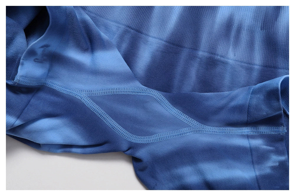 Special Offer! Tie-Dyed Aurora Yoga Fitness Short Shorts Women's High Waist Hip Lift Wicking Breathable Stretch Tight