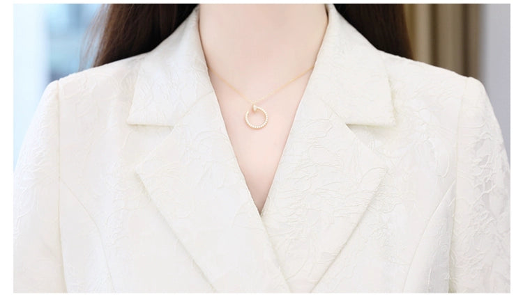 2024 Fashion Minimalist Generous Elegant Elegance Double Breasted Mid Length Long Length Trench Coat