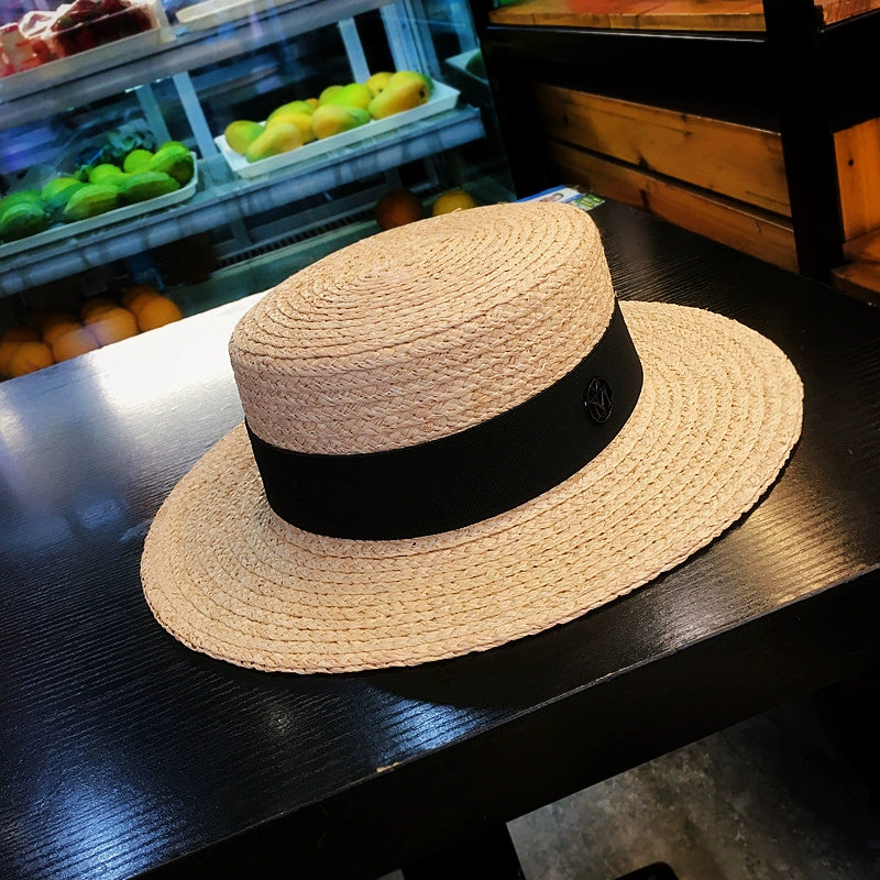Straw Hat Handmade Female Stylish Beach Natural Raffia
