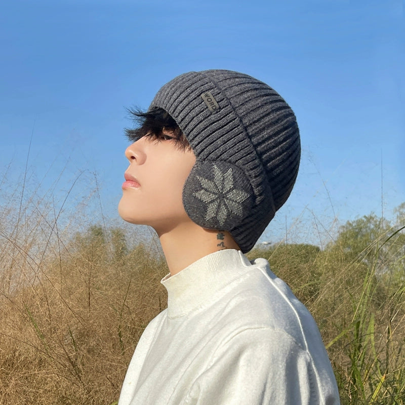 Winter Heattech Male Fleece-lined Thickened Cold Protection Cycling Hat