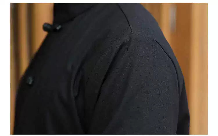 Xingzhi Chinese Style Men's Clothing Ancient Style Han Chinese Clothing Long Trench Coat Men Tang Suit Cotton Linen Cloak Buckle Robe Overcoat outside Viralgem Store