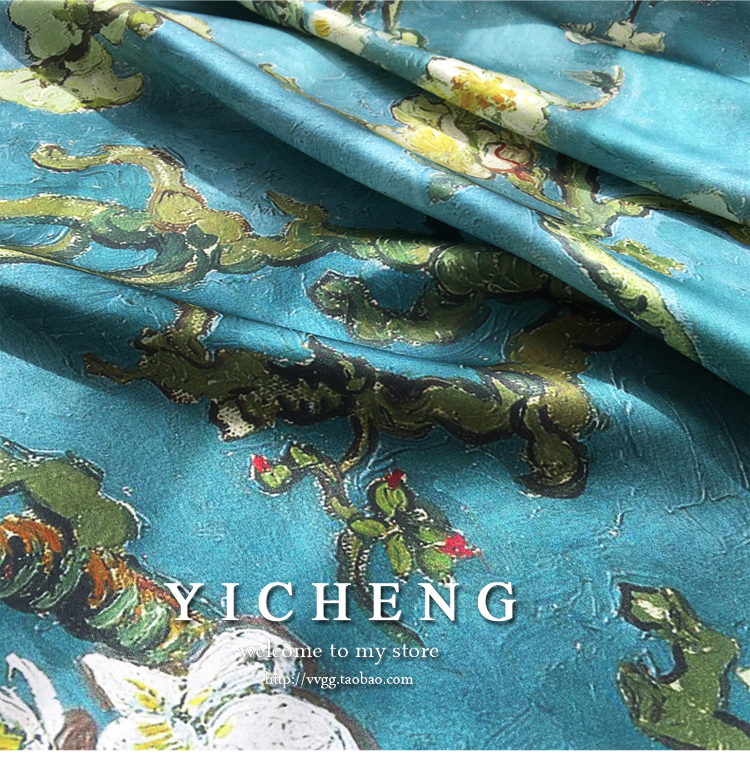 Vincent Van Gogh's Oil Painting Series Large Kerchief Middle-Aged Gift Real Silk Viralgem Store