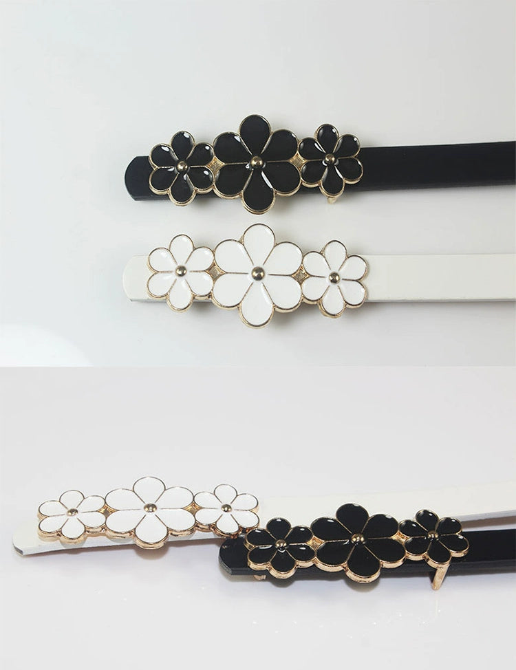 Three Small Flowers Ladies Decoration Thin and Simple Waist Decorations Easiest for Match Waist-Slimming Belt Matching Dress Coat Summer Belt Viralgem Store