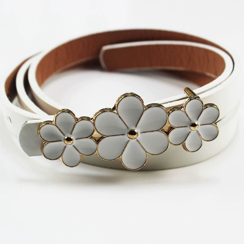 Three Small Flowers Ladies Decoration Thin and Simple Waist Decorations Easiest for Match Waist-Slimming Belt Matching Dress Coat Summer Belt Viralgem Store