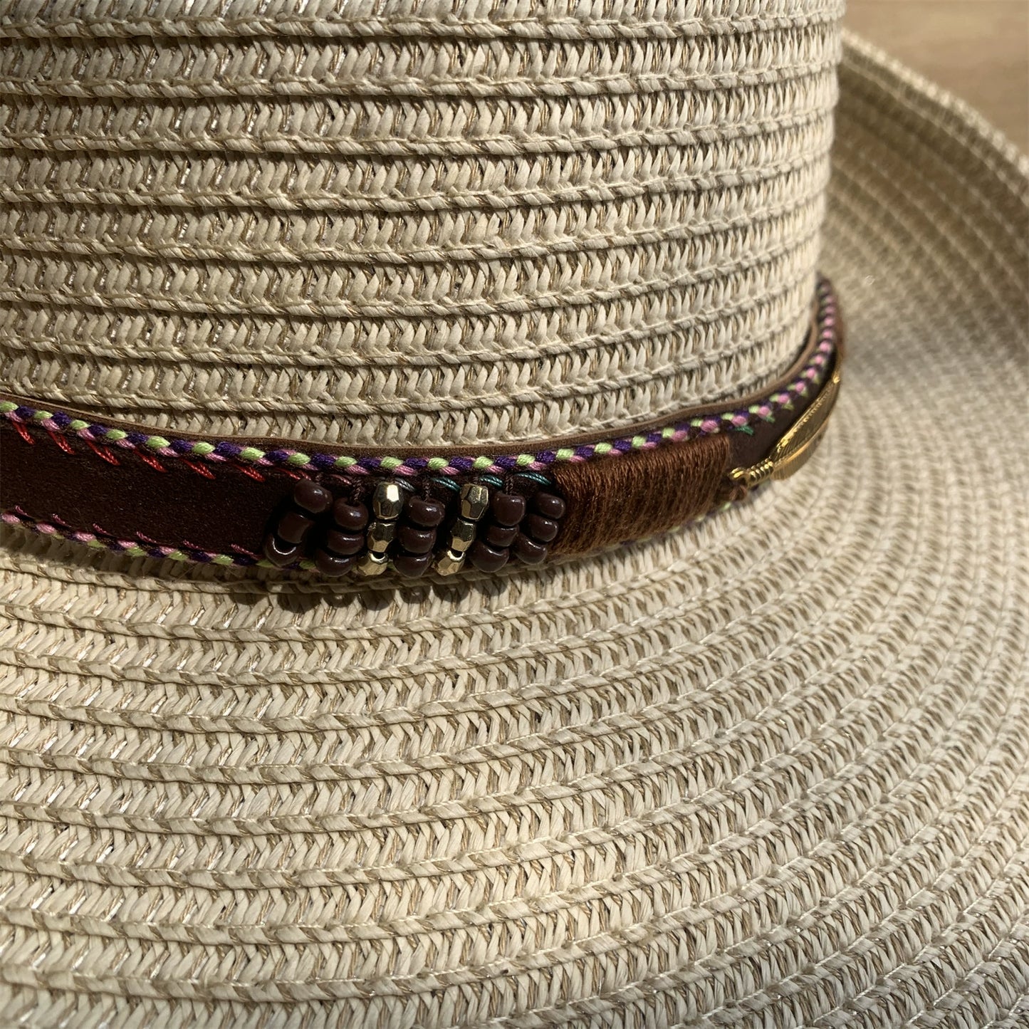 Straw Hat Foldable Couple Fishing Western Cowboy Hat