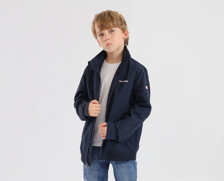 Spring and Autumn Fashion Brand Stand Collar Windproof Shell Jacket Casual Jacket