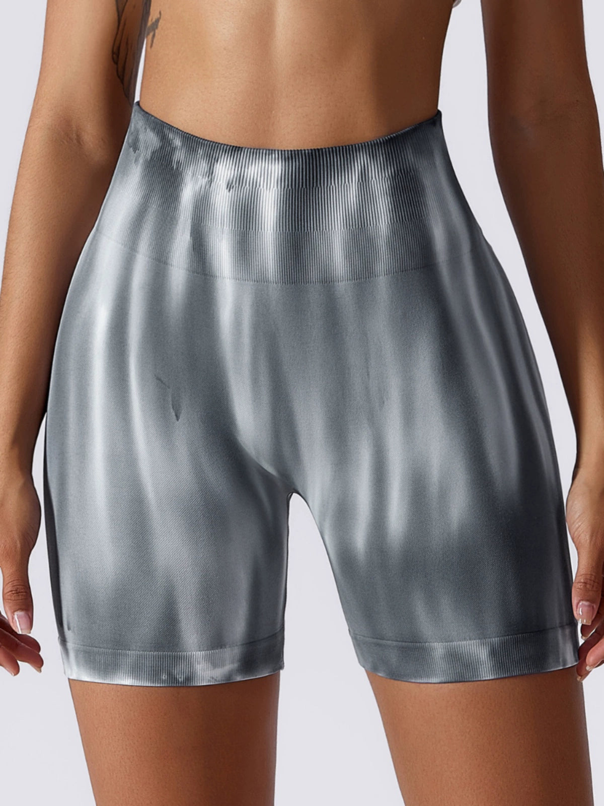 Special Offer! Tie-Dyed Aurora Yoga Fitness Short Shorts Women's High Waist Hip Lift Wicking Breathable Stretch Tight