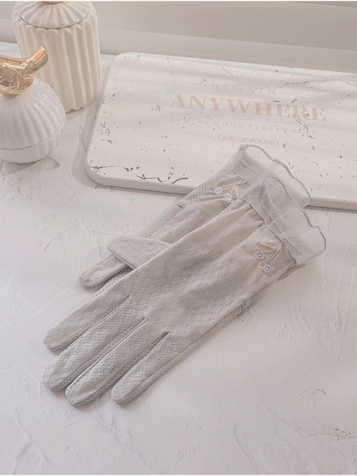 Women's Summer Short Touch Screen Ice Silk Sun Protection Gloves Viralgem Store