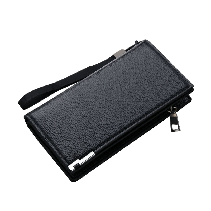 Trendy Long Business Men's Casual Zipper Handbag