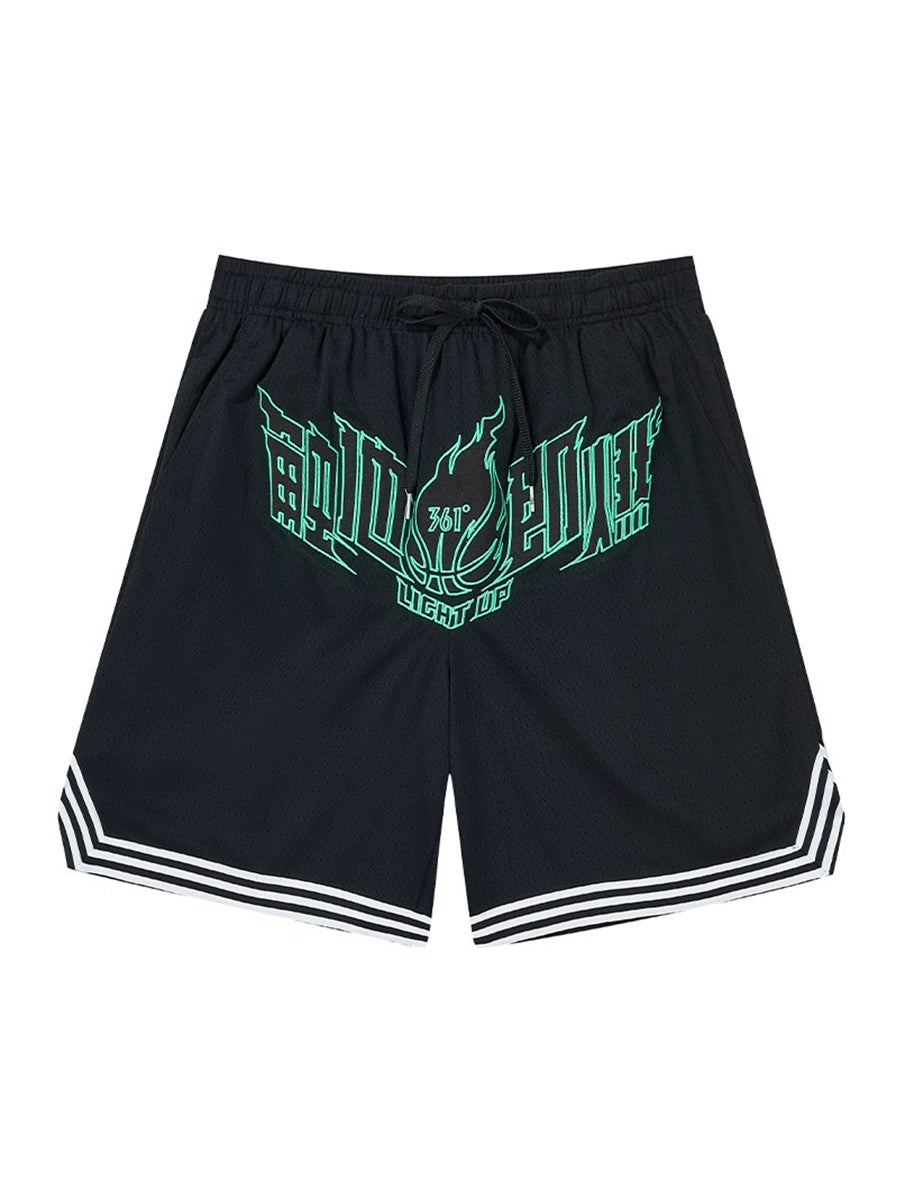 361 Degrees Men's Pants Sports Pants 2024 Summer New Arrival Men Breathable Quick-Drying 361 Loose Knitting Game Pants Basketball Shorts