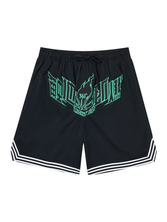 361 Degrees Men's Pants Sports Pants 2024 Summer New Arrival Men Breathable Quick-Drying 361 Loose Knitting Game Pants Basketball Shorts