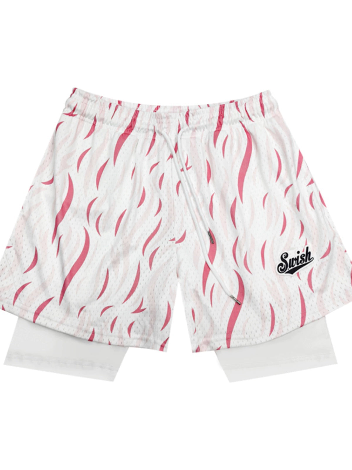 Swish the Ball in Basketball Men Fake Two-Piece