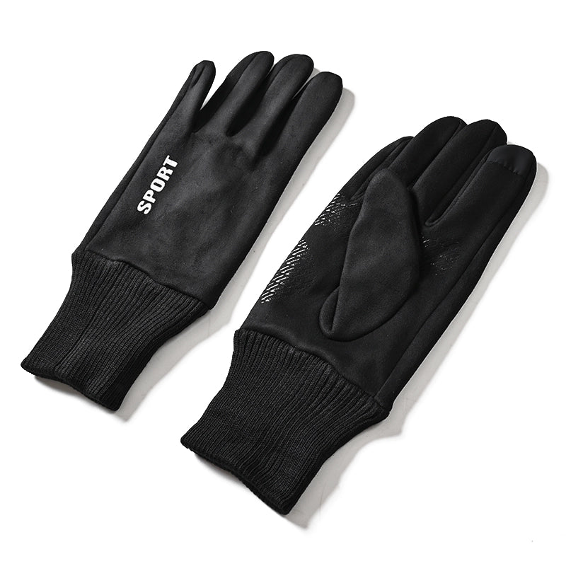 Suede Windproof Warm Men Driving Outdoor