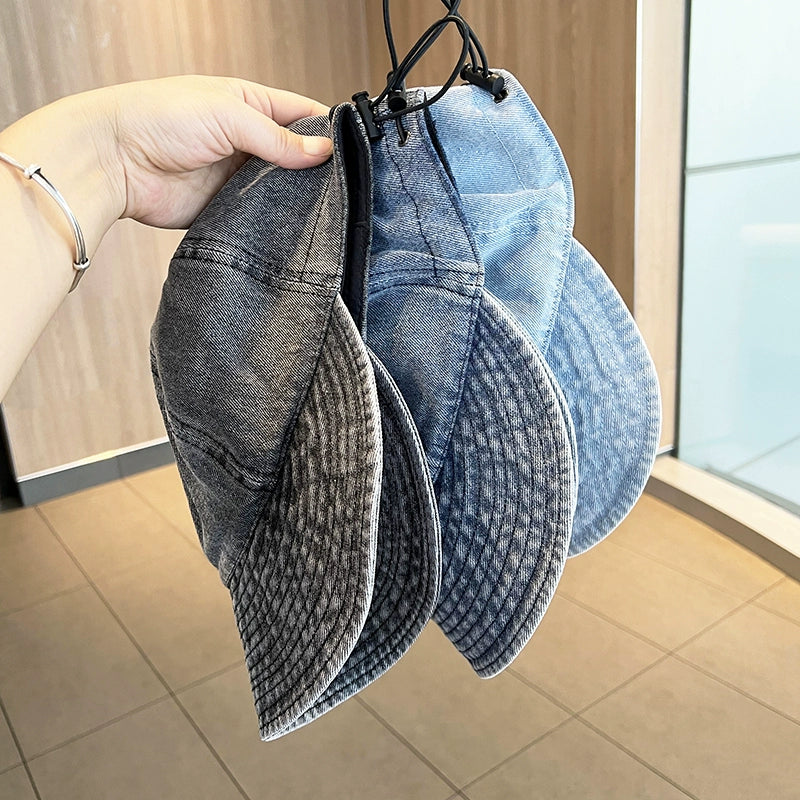 Sun Hat Denim Women Foldable Easiest for Match Peaked Cap Viralgem Store