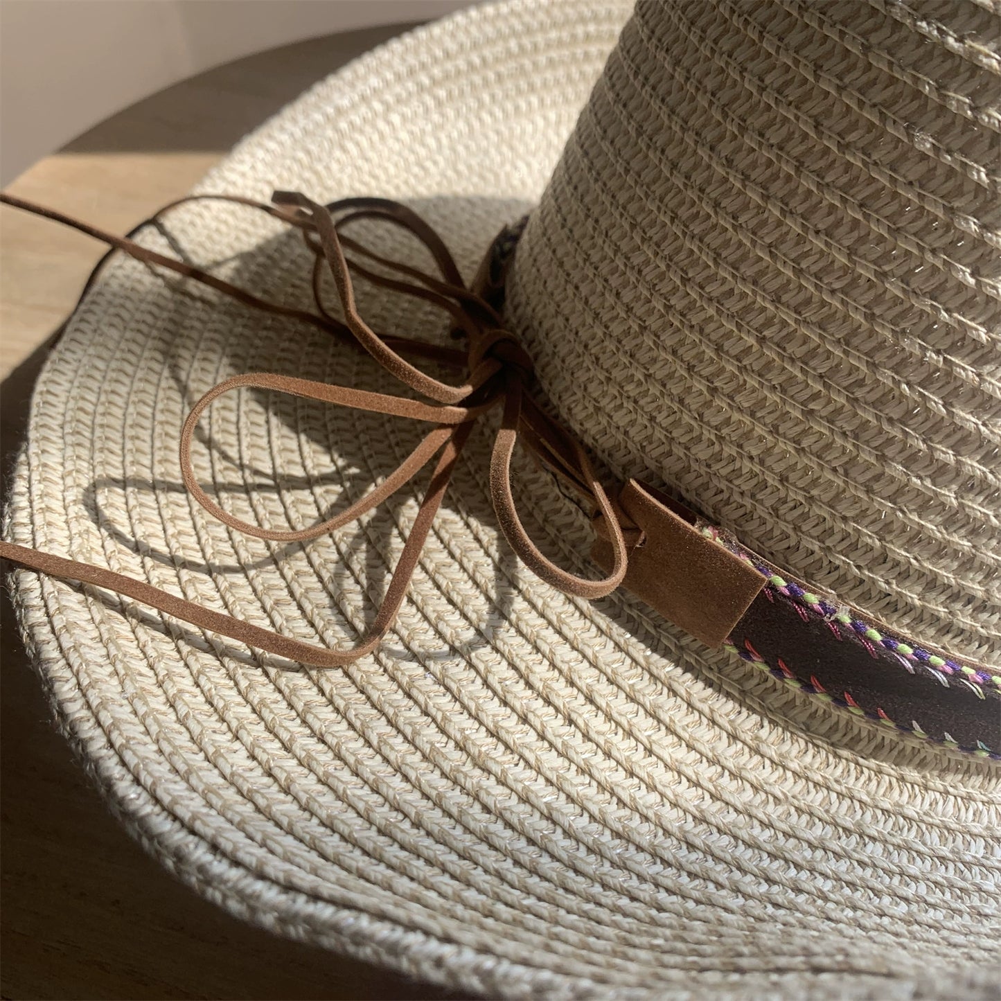 Straw Hat Foldable Couple Fishing Western Cowboy Hat