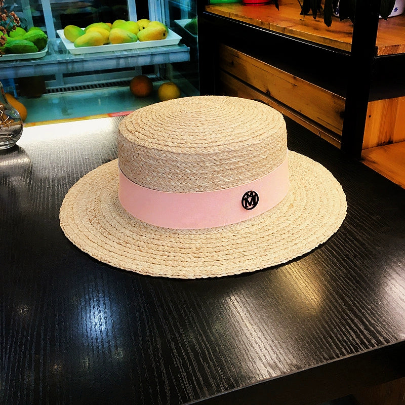 Straw Hat Handmade Female Stylish Beach Natural Raffia
