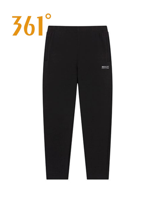 361 Degrees Men Cashmere-Lining Trousers Open Stretch New 2024 Winter Plaid 361 Men's Heattech Straight-leg Casual Pants