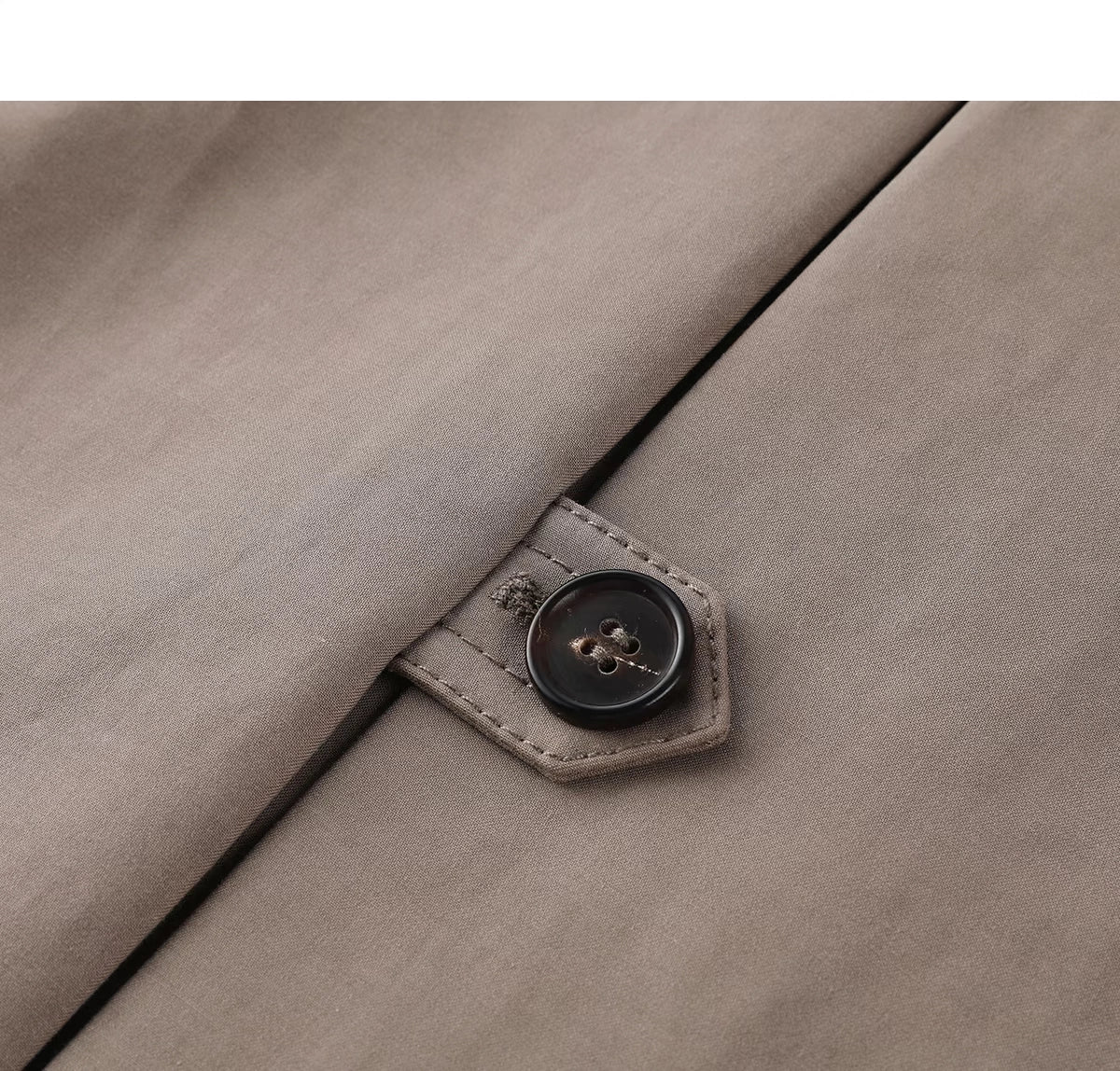 Women's Spring Clothing Fashion Gray Coffee Color Loose Shoulder Ins Style Minimalist Casual Very Wide Long Trench Coat